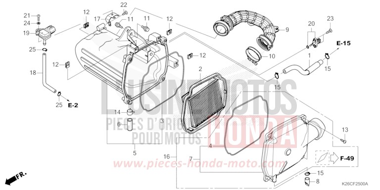 AIR CLEANER for MSX GROM A CANDY VICTORY BLUE (B214) from 2024